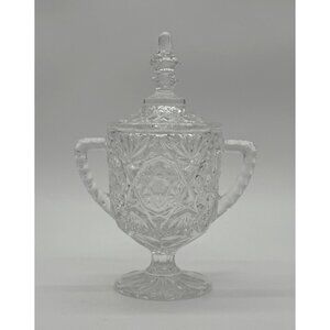 Toscany Hand Cut Crystal Sugar/Trinket/Keepsake Jar With Lid